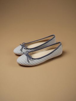 Theater - Swans Check Blue Ballerina