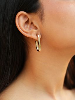 ISHKAARA - Rectangle Basic Hoop Earrings