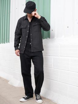LOCOMOTIVE - Men Black Checks Casual Shirt