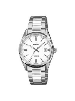 Casio - Women Stainless Steel White Dial Watch-Utp-1302Pd-7Avdf (Medium)