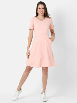 PINACOLADA - Women Pleated Midi Dress With Side Pocket