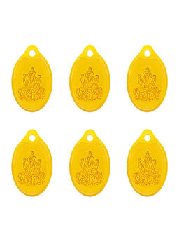 Swarnavarsham - Muthoot Pappachan 24K (999) Combo Gold Lakshmi Pendant 12 Gram (2gm each x 6 Pcs)