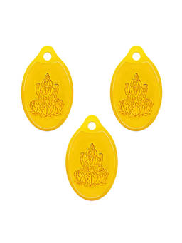 MUTHOOT PAPPACHAN - 24K (999) Combo Gold Lakshmi Pendant 15 Gram (5gm each x 3 Pcs)
