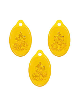 Swarnavarsham - Muthoot Pappachan 24K (999) Combo Gold Lakshmi Pendant 6 Gram (2gm each x 3 Pcs)