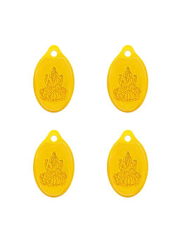 Swarnavarsham - Muthoot Pappachan 24K (999) Combo Gold Lakshmi Pendant 4 Gram (1gm each x 4 Pcs)