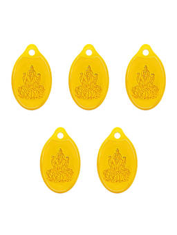MUTHOOT PAPPACHAN - 24K (999) Combo Gold Lakshmi Pendant 25 Gram (5gm each x 5 Pcs)