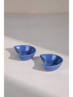 Freedom Tree - Colour Pop Moon Ceramic Serving Plates - (Pack Of 2)