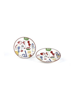 Freedom Tree - Face To Face Ceramic Small Plate - (Pack Of 2)