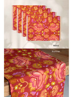 Freedom Tree - Gypsy Rose Cotton Table Mats & Runner (Set Of 5)