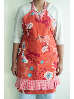 Freedom Tree - Moon Flower Dusky Red Apron