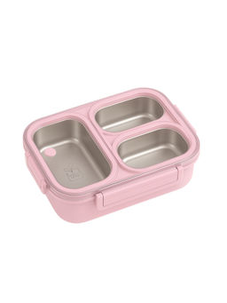 YELONA - Pink Lunch Box 850Ml With 3 Compartments