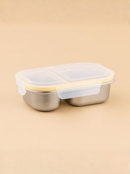 YELONA - 2 Grid Stainless Steel Lunch Box 800Ml