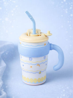 Little Surprise Box - Blue Waves bubble Lid Stainless Steel Tumbler Water Bottle 680Ml