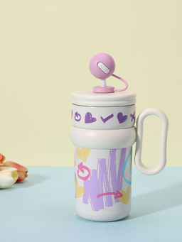Little Surprise Box - Cream Pastel Xoxo Series stainless Steel Tumbler And Water Bottle 540Ml