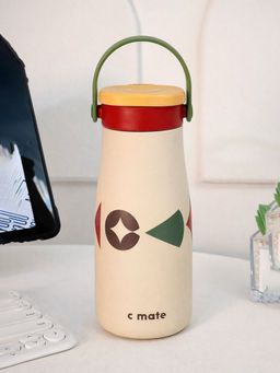 Little Surprise Box - Cream & Red Pattern Thermos Bottle With Detachable Filter 600Ml