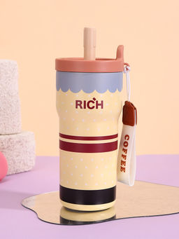 Little Surprise Box - Yellow Polka Rich Series stainless Steel Tumbler And Water Bottle 560 Ml