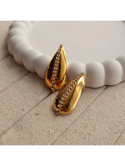TAAHIRA JEWELLERY - 18K Gold Plated Charlotte Stud Earrings Anti-Tarnish and Waterproof