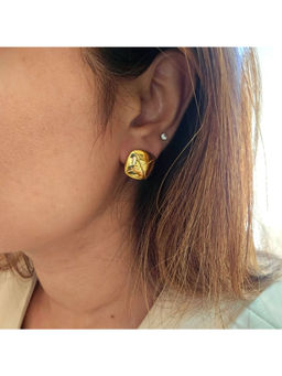TAAHIRA JEWELLERY - 18K Gold Plated All Day Stud Earrings Anti-Tarnish and Waterproof
