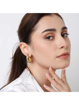 TAAHIRA JEWELLERY - 18K Gold Plated Luxury Zircon Water Drop Stud Earrings Anti-Tarnish