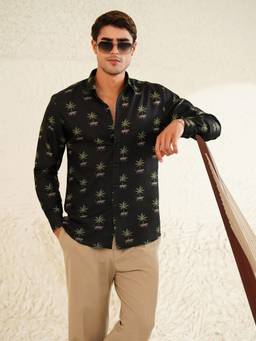 Eleven Brothers - Palm and Claws Linen Shirt