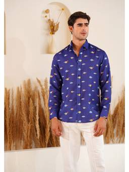 Eleven Brothers - Fish Tales Printed Linen Shirt