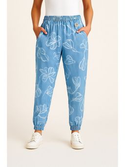 NOBARR - Women Sky Blue Cotton Joggers