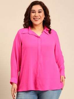 THE PINK MOON - Pink Button Down Shirt