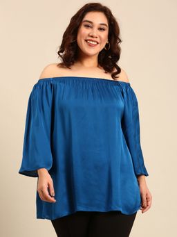 THE PINK MOON - Lapis Blue Bell Top