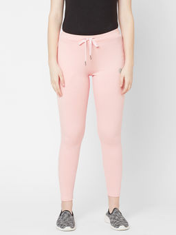 Sweet Dreams - Women Solid Pink Rayon/Modal Spandex Trackpants