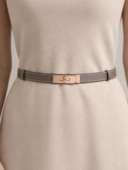 SSN BELTS - Women Grey Lock Belt