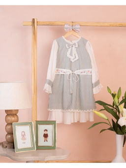 Tilsim by Sagarika Mehrotra - Green Stripes Dress