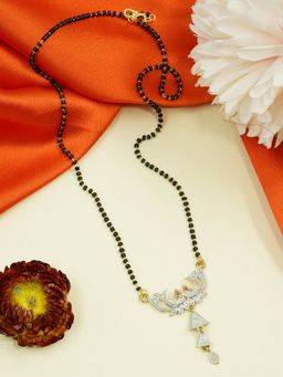 GRIIHAM - Gold-Plated Stones Beaded Mangalsutra