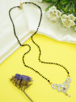 GRIIHAM - Gold-Plated Beaded Mangalsutra