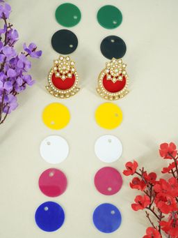 GRIIHAM - Gold-Plated Contemporary Studs Earrings