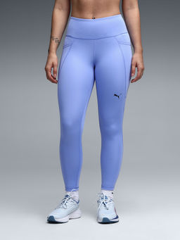 Puma - Women Purple Solid/Plain Polyester Tight