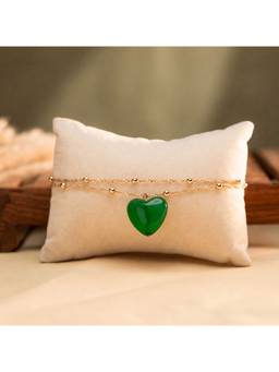 Salty - Sage Heart Gold Bracelet