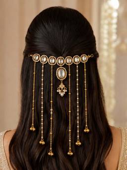Viana Jewels - Saundarya Rajwadi Kundan Hair Chain