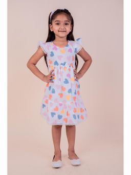Snuggly Monkey - Heart Print Dress with Hairband