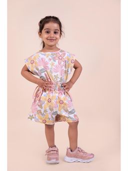 Snuggly Monkey - Flower Print Half Playsuit