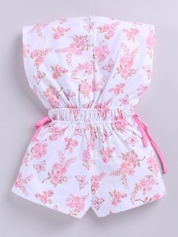 Snuggly Monkey - Flower Print Half Playsuit