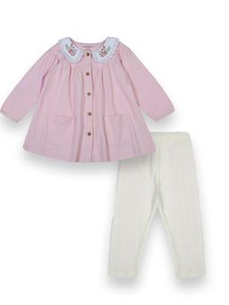 My Milestones - Pink Embroidered Top and Pant