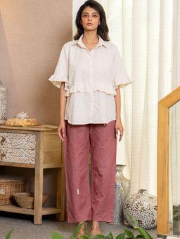 HOUSE OF JAMOTI - Breeze Ruffle Co Ord Top With Pant