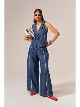 SPACE - Isabelle Cotton Blue Denim Co-Ord Set