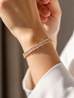 ARTKLIM - Royal Baguette Crystal Tennis Anti-Tarnish Bracelet