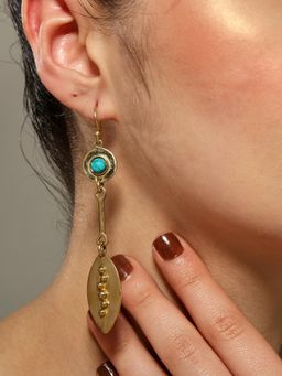 VENI - Silver Plated Oxidised Drop Earrings