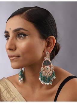 VENI - Silver Plated Oxidised Drop Earrings