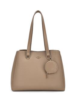 Akiki London - Romford Beige Shoulder Bag with Mini Pouch (M)