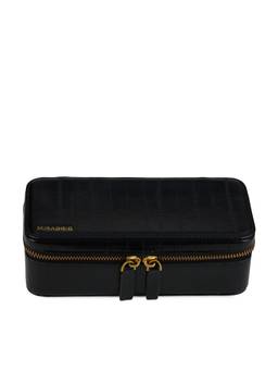 MIRAGGIO - Ophelia Premium Black Vanity Bag (M)