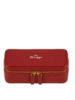 MIRAGGIO - Ophelia Premium Red Vanity Bag (M)