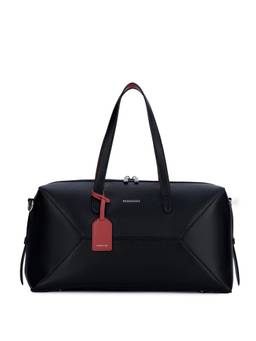 MIRAGGIO - Layover Black Duffle Bag with Detachable Strap (L)